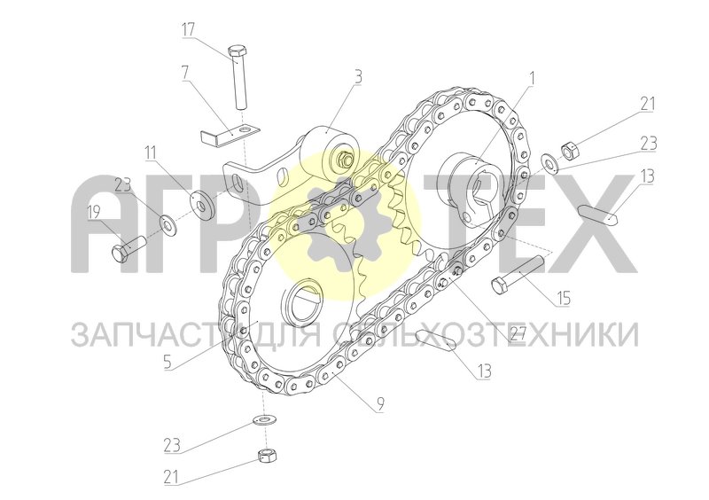 Установка привода транспортера (161.29.03.900) (№5 на схеме)